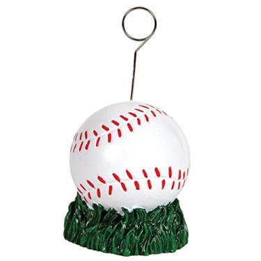 Imagem de Beistle Suporte para foto e balão de beisebol 50841-1 peça, 170 g, branco/vermelho/verde