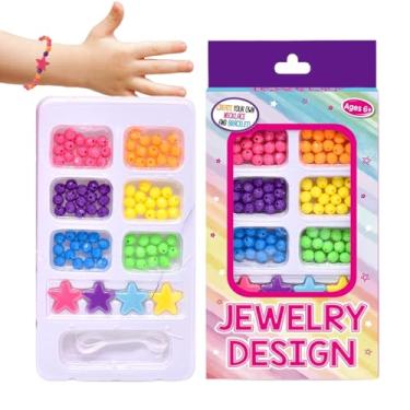 Imagem de Rrlihjgu Kit Para Pulseiras Com Miçangas | Conjunto De Miçangas Para Pulseiras Infantis | Brinquedo Educativo De Atividades Criativas | Presente Para Crianças A Partir Dos 3 Anos Meninos E Meninas