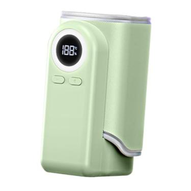 Imagem de simhoa Aquecedor de mamadeiras, aquecedor, função de água morna com visor digital, portátil para, uso diário, compras, Verde