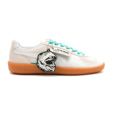 Imagem de PUMA Tênis masculino casual Mapf1 Palermo X Mdj com cadarço - Off White, Branco/Bege, 45