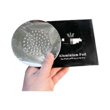 Imagem de Papel Alumínio Perfurado Para Shisha Hookah 14cm 12cm Pacote Com 50 Pe