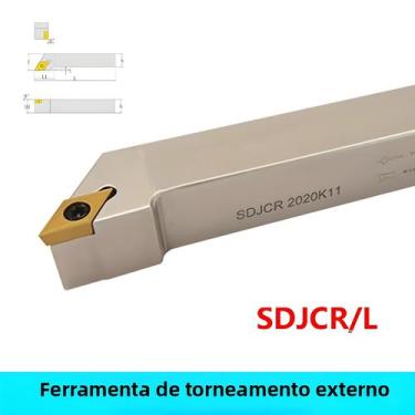 Imagem de Ferramentas De Torneamento Externo SDJCR Revestidas De Níquel Branco L