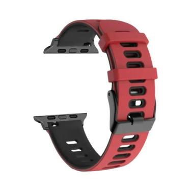 Imagem de Pulseira De Silicone Para Apple Watch De 44mm 40mm 49mm 45mm 41mm 38-4