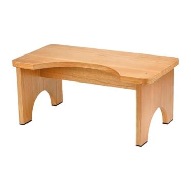 Imagem de Fenteer Suporte para pernas e pés de banco sanitário dobrável, portátil, ergonômico, banco de cócoras para banheiro, degraus de assistência para banheiro de