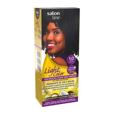 Imagem de Tonalizante 1.0 preto azulad.light color - SALON LINE