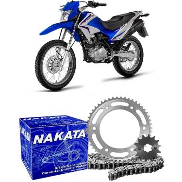 Imagem de Kit Relação Transmissão Honda Bros 150 2005 A 2008 Nakata