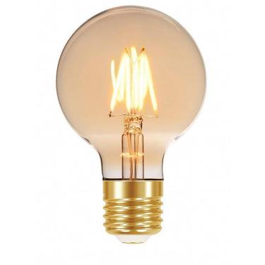 Imagem de Lampada Led Filamento Dimerizável G80 4W 220V Ambar