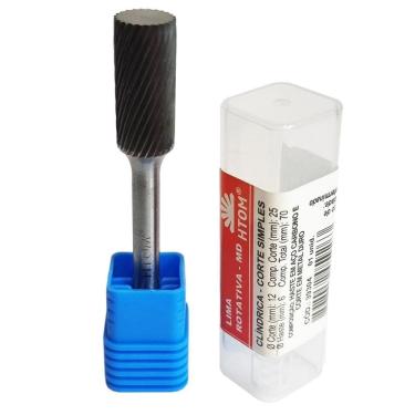 Imagem de Lima Rotativa Cilíndrica 12 X 25Mm Metal Duro Corte Simples