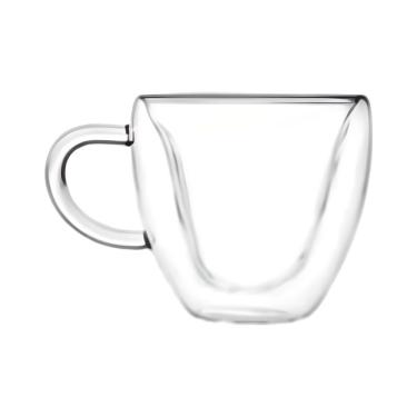 Imagem de Xícara Coração Com Parede Dupla 280ml - D0896 - Dolce Home Xícara Coração Com Parade Dupla 280ml - D0896 - Dolce Home
