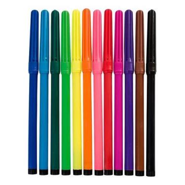 Imagem de Caneta hidrografica c/12 cores - un - leo e leo - Oba Oba