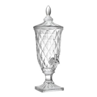 Imagem de Suqueira De Vidro Incolor 2 Litros Jarra Com Torneira Para Suco Dispen