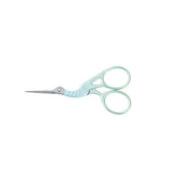 Imagem de Tesoura Cegonha Reta Verde para Cortar Unhas - Importado