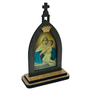 Imagem de Capela Mãe Rainha Com Coroa e Oração 18 cm - FORNECEDOR 3