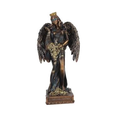 Imagem de IEUDNS Estátua Da Deusa Grega Da Boa Fortuna, Escultura Da Sorte, Presente, Figura de Arte em Resina, Estatueta Colecionável para Sala de Estar, Armário E Fe, 8,7 cm x 11 cm x 28,1 cm