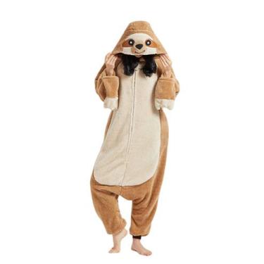 Imagem de Pijamas unissex para adultos preguiçosos de Halloween Onesie DELEY