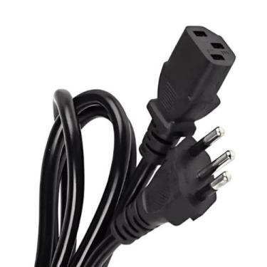 Imagem de Cabo de Força Fonte PC ATX 1.8m Preto Kap-361 - KAPBOM