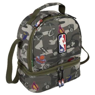 Imagem de Lancheira NBA Oficial Verde Camuflado 2 Compartimentos Sestini