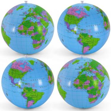 Imagem de Globo inflável YOTHORN 16cm PVC para praia ou ensino