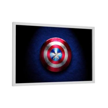 Imagem de Quadro decorativo - escudo capitão américa - marvel - Cultture, 26,6x4