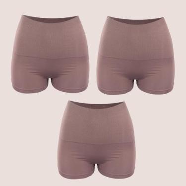 Imagem de Kit 3 Calcinha Boxer Sem Costura Zee Rucci Modeladora, Lilás, GG