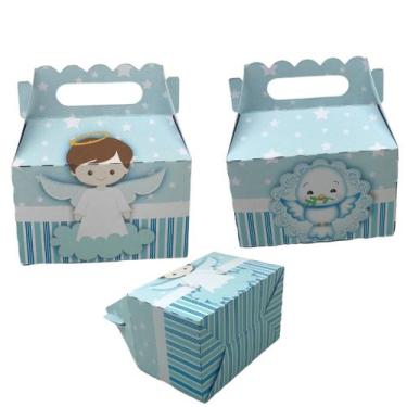 Imagem de Kit 50 Caixinhas Maletinhas de Batizado lembrancinhas para Bombons - K