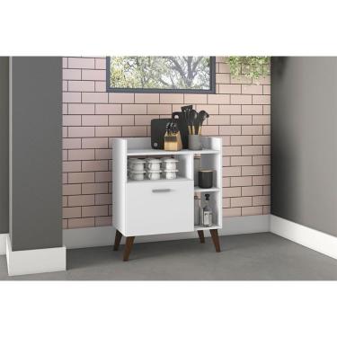 Imagem de Aparador De Sala Jantar Rt 3143 C- 1 Porta Branco - Movelbento