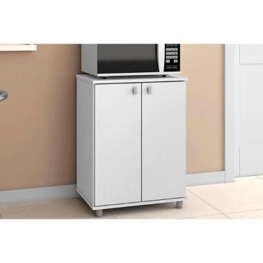 Imagem de Bancada Multiuso P- área Serviço Balcão Asm155 C- 2 Portas Branco - Movelbento