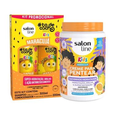 Imagem de Maracujá Salon Line Kit com Shampoo, Condicionador e Creme de Pentear,