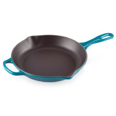 Imagem de Frigideira Skillet Redonda Alça Signature 23 cm Azul Deep Teal  Le Creuset