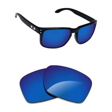 Imagem de Alphax Lentes de reposição polarizadas espelhadas azuis Pacafic para óculos de sol Oakley Latch Alpha OO4128