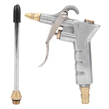 Imagem de Pistola de sopro de poeira de ar, comprimento ajustável, ferramenta de limpeza de despoeiramento por pulverização de pressão com material de liga de alumínio para máquinas e equipamentos
