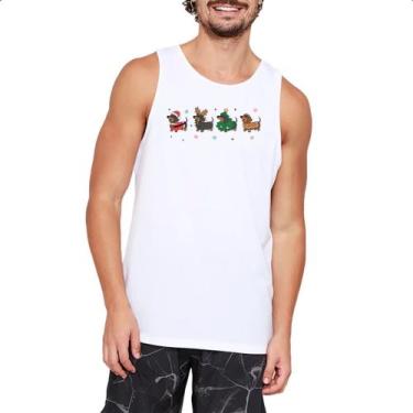 Imagem de Camiseta Regata Dachshund Salsicha Natal - Alearts, G