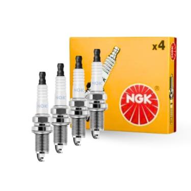 Imagem de Kit 4 Velas de Ignição B9HS NGK Para motores de Popa de 2 Tempos