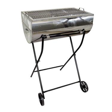 Imagem de Churrasqueira Aberta Grill Inox Grelha e Carrinho 97x67x40cm