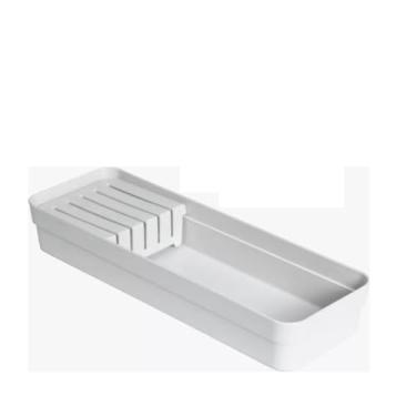 Imagem de Porta facas, organizador de facas, separador de facas com divisórias removíveis (BRANCO)