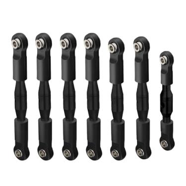 Imagem de NMNRC Alum Blod Turnbuckles Toe Camber Links Kit Compatible with 1/10 Slash 2WD/Stampede 2WD/Rustler 2WD/Bandit 2WD Series Upgrades Part Black
