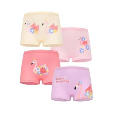 Imagem de Calcinhas De Algodão Para Meninas Com Estampa De Unicórnio, Pacote Com