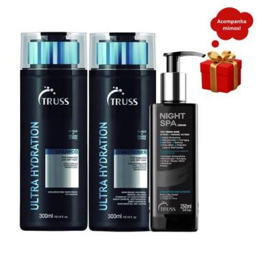 Imagem de Truss Ultra Hydration Shampoo e Condicionador 300ml +Night Spa - Sérum