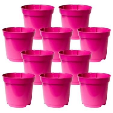 Imagem de Vaso de Planta, Kit Até 50 Mini Vasos Pote 6 Colorido para Plantas E Suculentas 80ml(Rosa,20 Unidades)