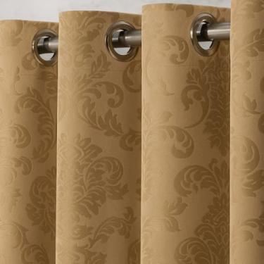 Imagem de Cortina Jacquard de 2,00 a 5,00 metros de largura para Sala Quarto Casa e Decoração (Avelã, 3,00 x 2,70)