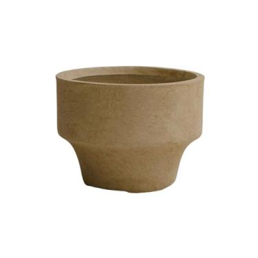 Imagem de Vasos de plantas Vaso redondo com furos de drenagem, vaso flores argila e magnésio para varanda do quarto