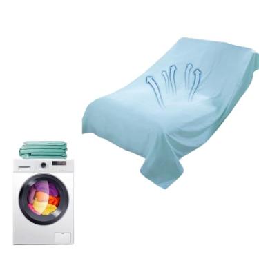 Imagem de SXYMTSW Capa de móveis multiuso, capa contra poeira doméstica, pano de poeira interno e externo, uso geral, à prova de poeira, respirável, para sofá, cadeira, colchão queen size (tamanho: 240 x 600 cm