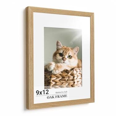Imagem de Heimlove Moldura de 22 x 30,5 cm, moldura de madeira de carvalho maciça premium para fotos de 15 x 20 cm e vidro temperado - moldura de 23 x 30 cm, fotos de família - 1 pacote, natural