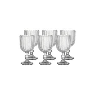 Imagem de Conjunto de Taças Brinox Haus Concept Reluz 360ml 6 Peças Vidro Decorado 