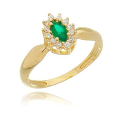 Imagem de Anel Com Esmeralda Mais Vendido C/ Oferta Limitada Exclusiva - AIEVUOG