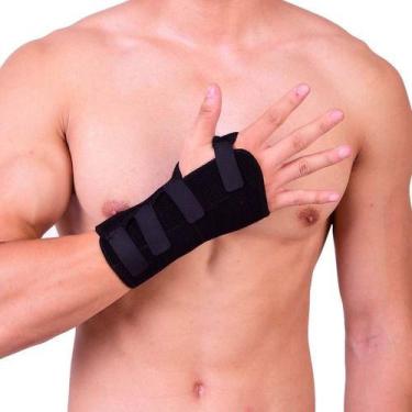 Imagem de Munhequeira C/ Tala Órtese Punho Mão Esquerda Ou Direita 1und - Sou Ma