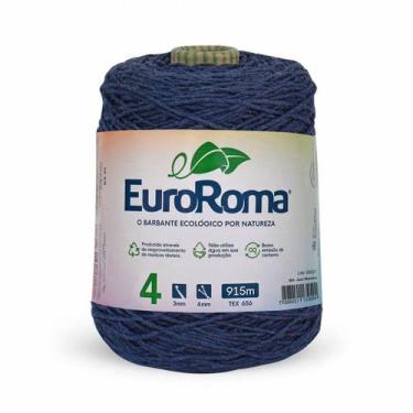 Imagem de Barbante Colorido Euroroma 4 Fios 600g 915m - Fio Sustentável para Cro