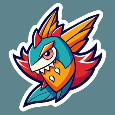 Imagem de Adesivo de Parede Infantil Estilo Anime e Monstros Fofinhos Decorativo para Quartos 40x40cm