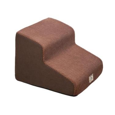 Imagem de Fenteer Escada para animais de estimação com 2 degraus, rampa leve com inclinação suave para cães lesionados no sofá, CafÉ