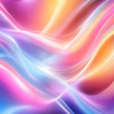 Imagem de Quadro Decorativo Abstrato com Estampa Vibrante e Detalhes de Néon estilização moderna 40x40cm